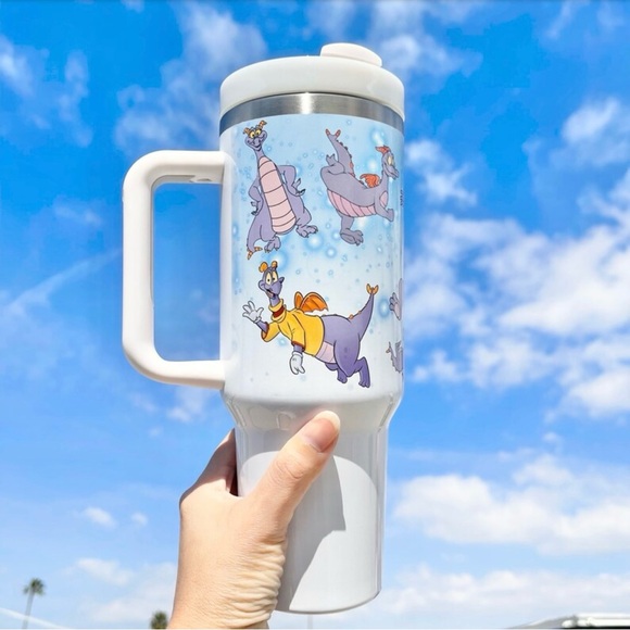 Figment Handcrafted Travel Mug - White and Purple - Picture 2 of 4
